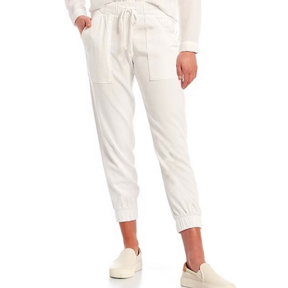 Cloth and Stone Twill Pocket Coordinating Cropped Joggers size medium